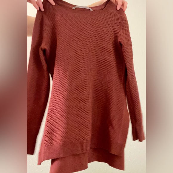 Athleta XS maroon knit sweater - Picture 4 of 5